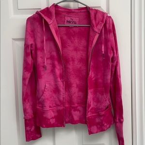 Pacsun Pink tie dye hoodie